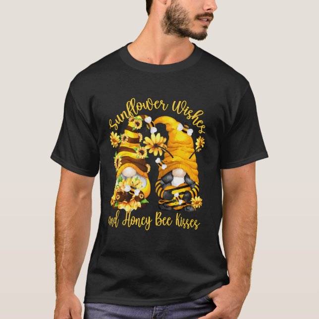 Camiseta Deseos De Gnome De Primavera Y Besos De Abeja De M (Anverso)