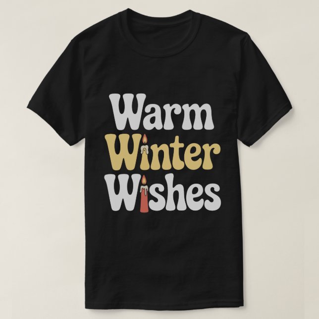 Camiseta Deseos de Invierno Cálido (Diseño del anverso)