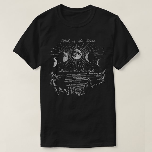 Camiseta Deseos De Moda En Estrellas Bailar A La Luz De La  (Diseño del anverso)