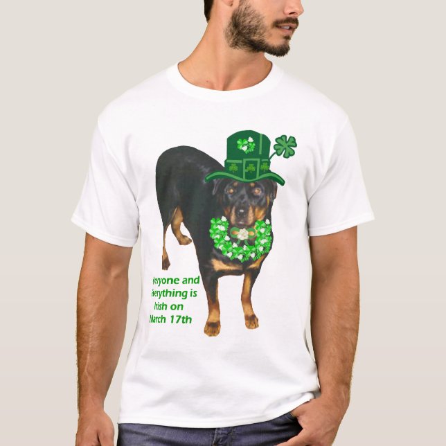 Camiseta Deseos del irlandés de Rottweiler (Anverso)