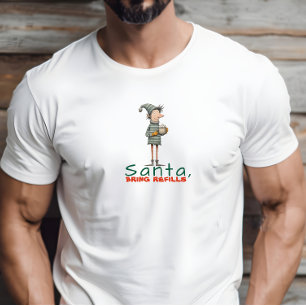 Camiseta Deseos irónicos de duende de dibujos animados vint