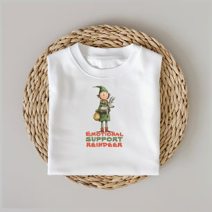 Camiseta Deseos irónicos de duende reno de dibujos animados