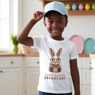 Camiseta Deseos rústicos de Pascua: Conejito con un viejo f