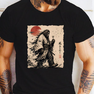 Camiseta Deseos Soplando Divertido Samurái Bigfoot Soplando