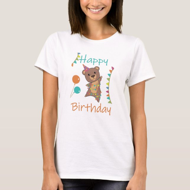 Camiseta Deseos Únicos De Cumpleaños Feliz Cumpleaños Para  (Anverso)