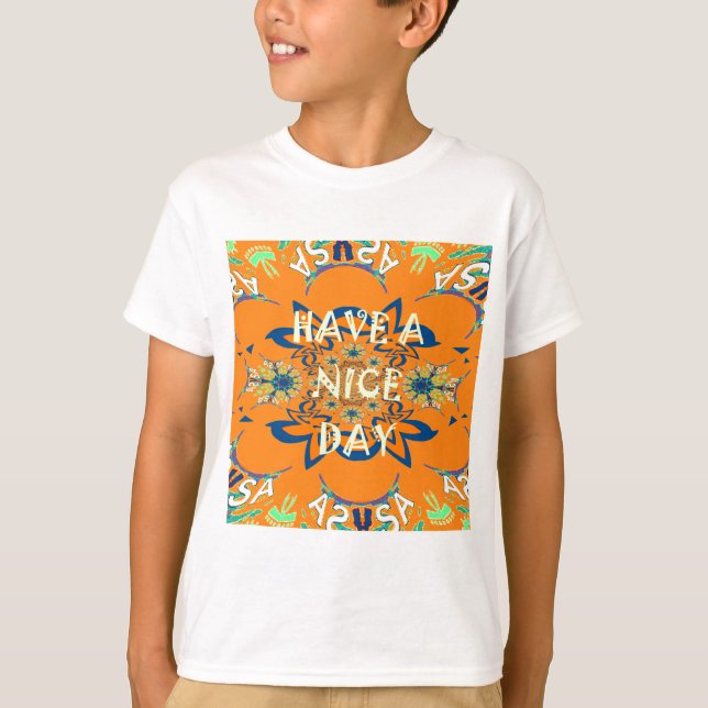 Camiseta Deseos vibrantes: Un buen día de diseño artístico  (Anverso)