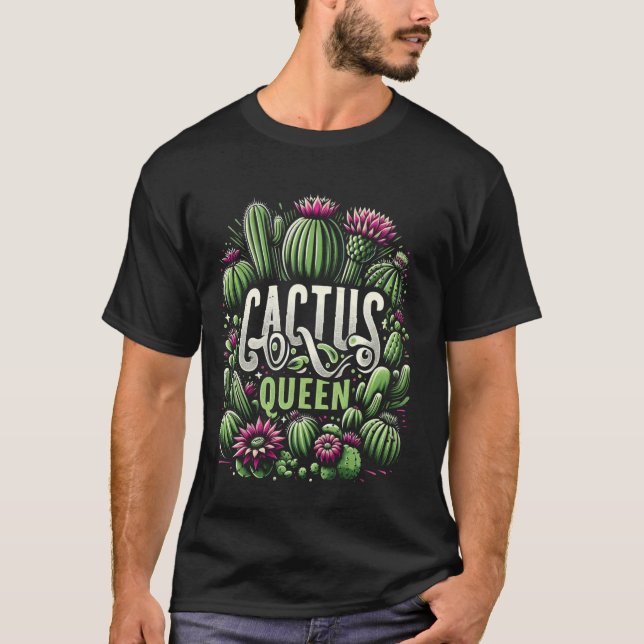 Camiseta Desert Bloom - Cactus Queen - Gardener Fl (Anverso)