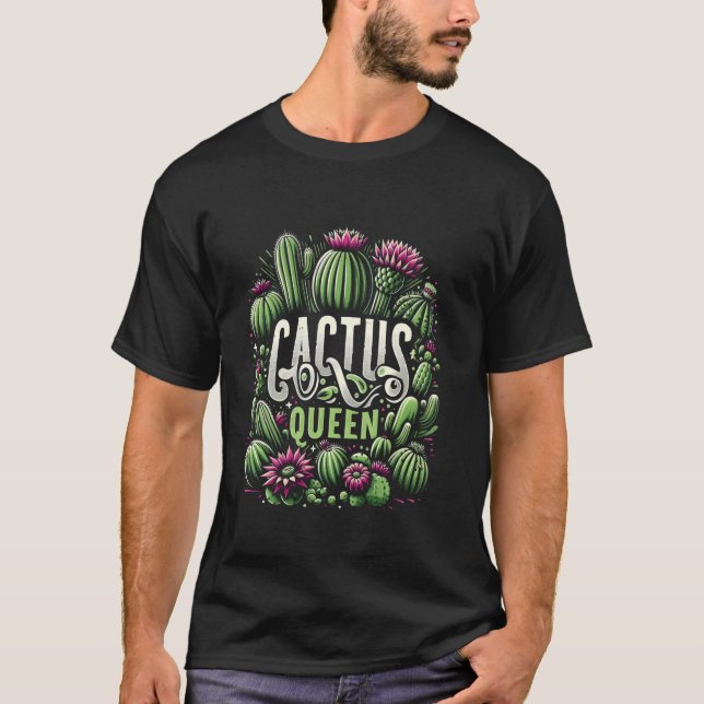 Camiseta Desert Bloom - Cactus Queen - Gardener Fl (Anverso)