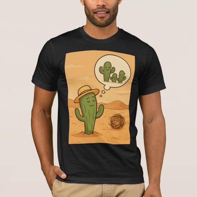 Camiseta Desert Dreamer – The Hopeful Cactus Family Vision (Anverso)