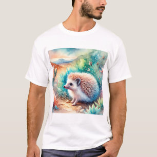 Camiseta Desert Hedgehog in Watercolor 060924AREF130 - Wate