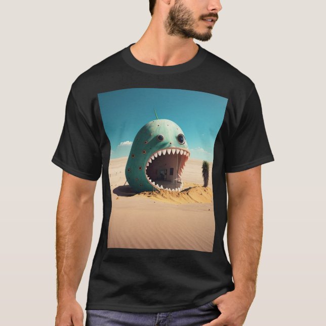 Camiseta Desert monster house (Anverso)