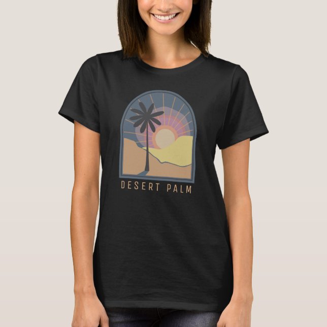 Camiseta Desert Palm (Azul) (Anverso)
