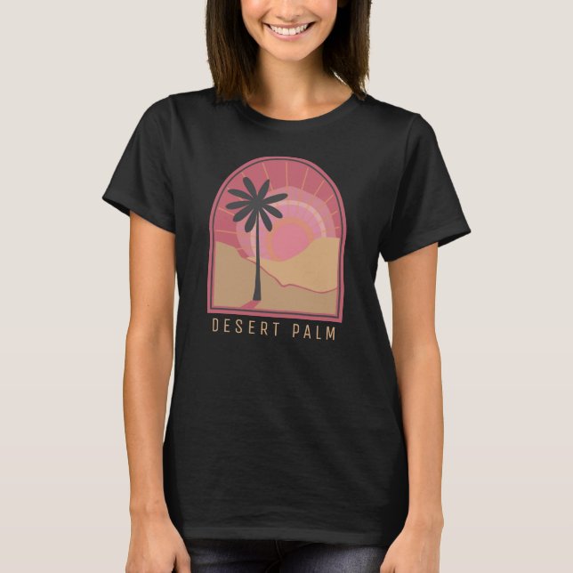 Camiseta Desert Palm (Pink) T-Shirt (Anverso)