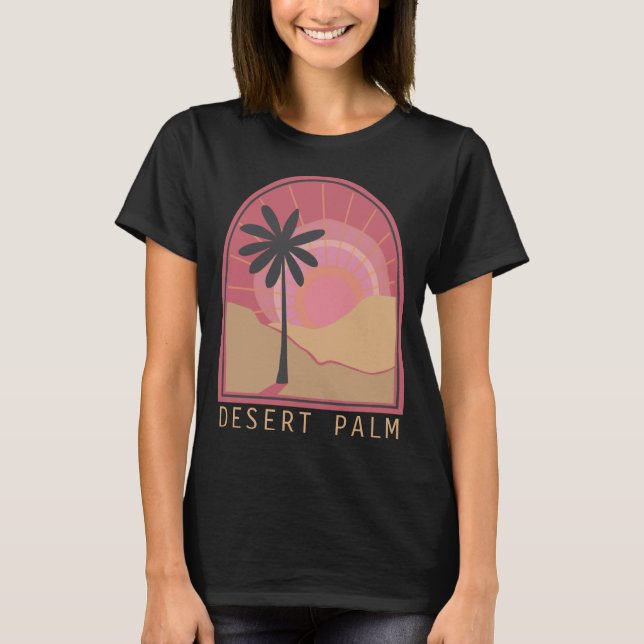 Camiseta Desert Palm (rosa) (Anverso)