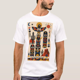 Camiseta Desert Totems – Geometric Art T-Shirt