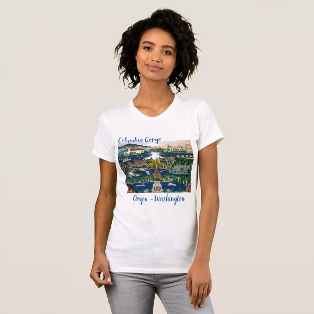 Camiseta Desfiladero del río Columbia (Anverso completo)