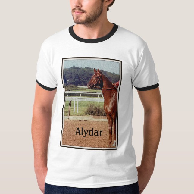 Camiseta Desfile 1978 del poste de Alydar Belmont Stakes (Anverso)