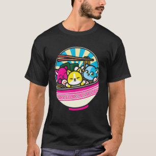 Camiseta Desfile de Bandera Pansexual de Gato Lesbiano LGBT