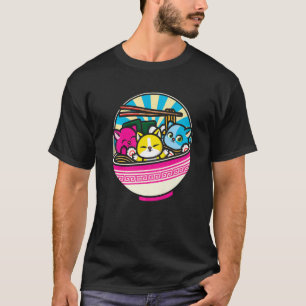 Camiseta Desfile de Bandera Pansexual de Gato Lesbiano LGBT