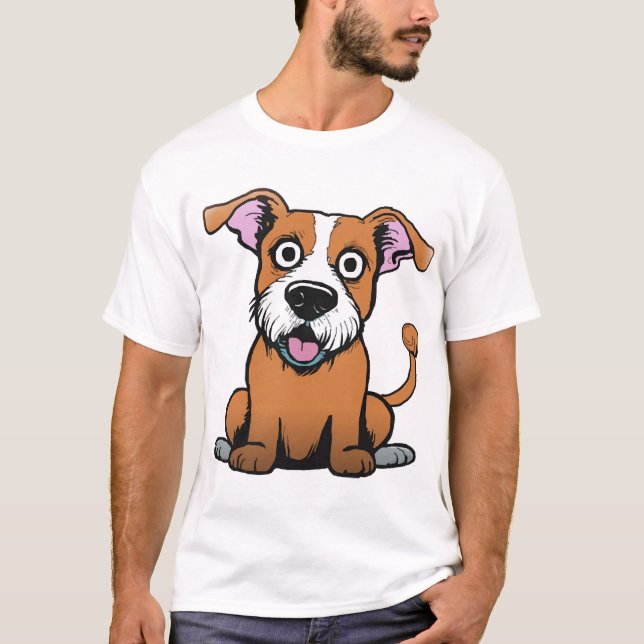 Camiseta Desfile de cachorros felices (Anverso)