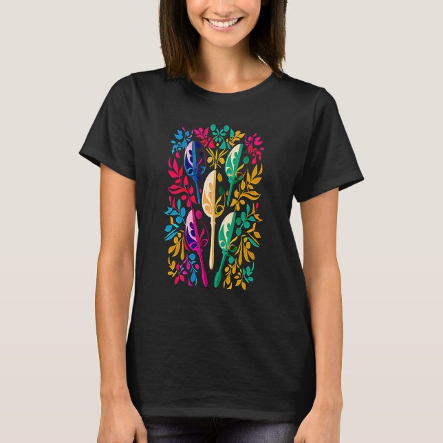 Camiseta desfile de Carnaval de Mardi Gras con cuentas fies (Anverso)