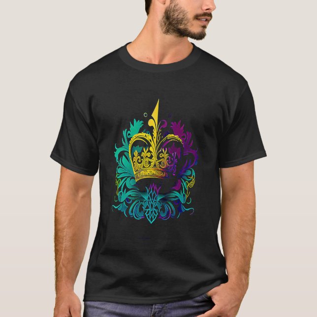 Camiseta desfile de Carnaval de Mardi Gras con fiesta de cu (Anverso)