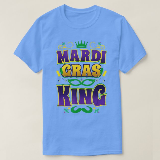 Camiseta Desfile de diversiones Mardi Gras King Cos de Carn (Diseño del anverso)