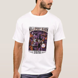 Camiseta Desfile de Esqueletos de Jazz de NOLA Crescent Cit
