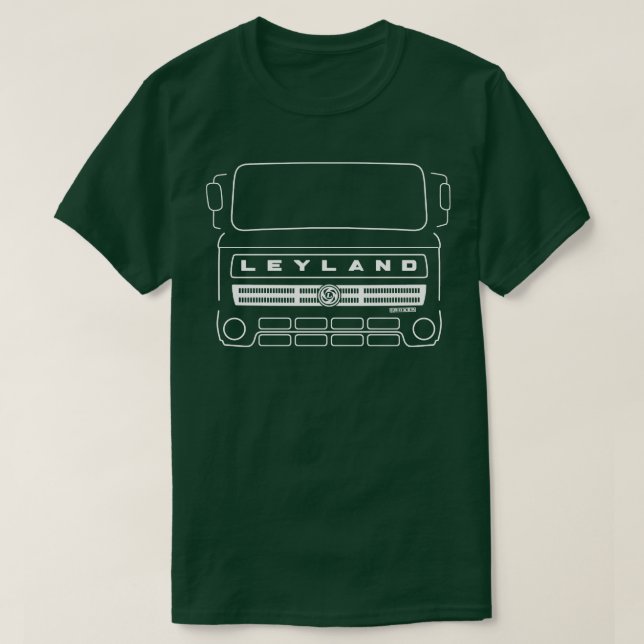 Camiseta Desfile de estuco blanco del camión Leyland Boxer  (Diseño del anverso)