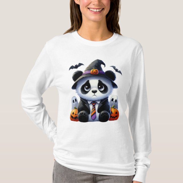 Camiseta Desfile de Halloween Panda (Anverso)