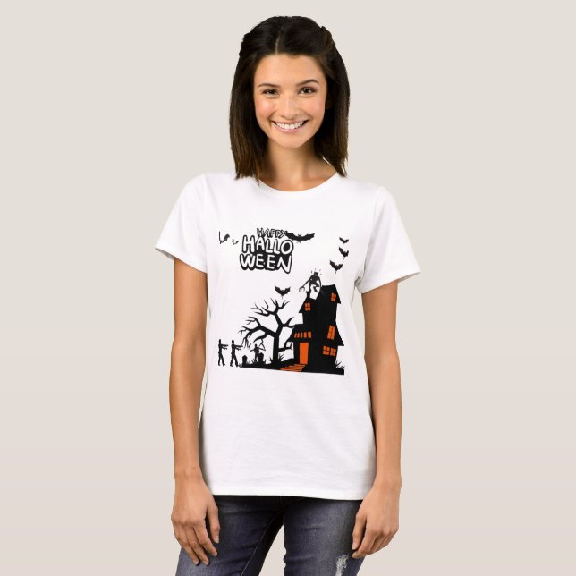 Camiseta Desfile de Linterna Fantasmal blanco (Anverso completo)