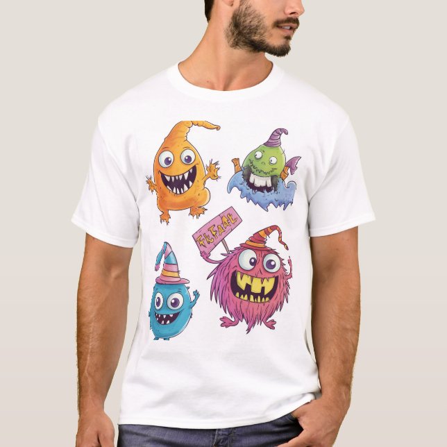 Camiseta Desfile de Monstruos de Dulces (Anverso)