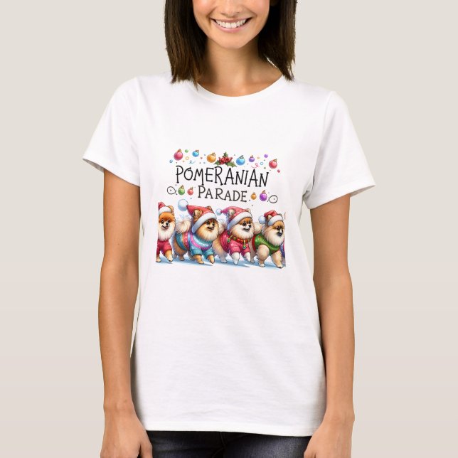 Camiseta Desfile de Navidad de Pomerania (Anverso)