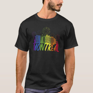 Camiseta Desfile de orgullo Montreal Pride Skyline Montreal