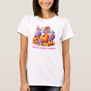 Camiseta Desfile de pasteles - Vela y calabaza