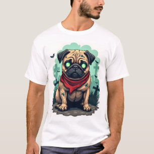 Camiseta Desfile de Pug Zombie