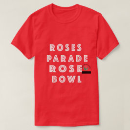 Camiseta Desfile de rosas y tazón de rosa