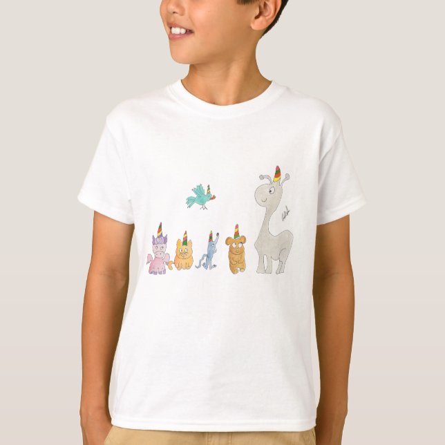Camiseta Desfile de Unicornios (Anverso)