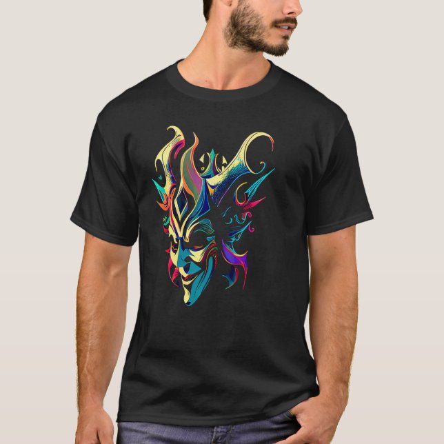 Camiseta Desfile del Carnaval de Mardi Gras con cuentas fie (Anverso)