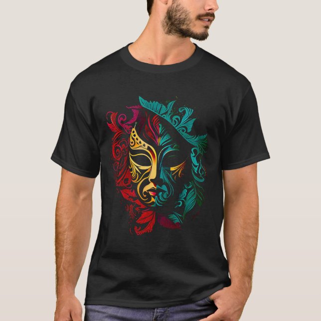 Camiseta Desfile del Carnaval de Mardi Gras con cuentas fie (Anverso)
