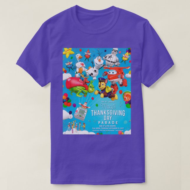 Camiseta Desfile del Día de Acción de Gracias de Macys 2017 (Diseño del anverso)