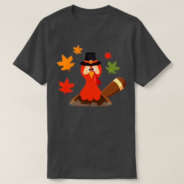 Camiseta desfile del día de acción de gracias feliz (Diseño del anverso)