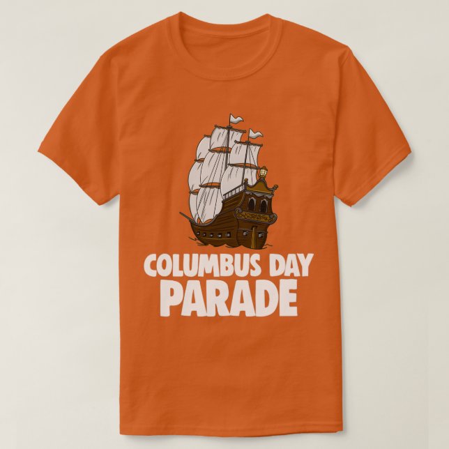 Camiseta Desfile del Día de Colón (Diseño del anverso)
