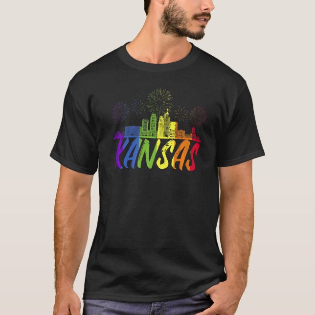 Camiseta Desfile del Orgullo del Orgullo de Kansas (Anverso)