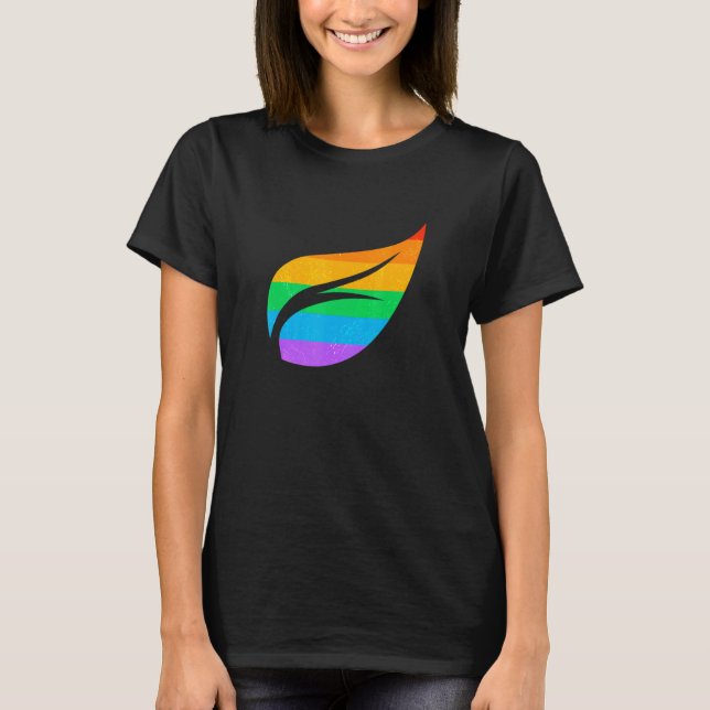 Camiseta Desfile del orgullo gay LGBTQ+ Bandera arcoiris co (Anverso)