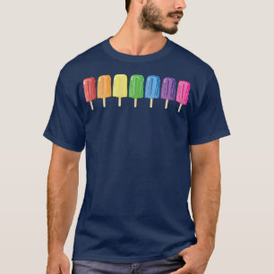 Camiseta Desfile del Orgullo Gay LGBTQIA Popsicles Arcoiris