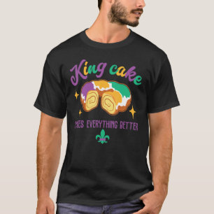 Camiseta Desfile del Rey Cake Mardi Gras Fiesta Mascarada n