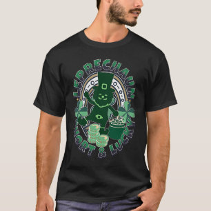 Camiseta Desfiles de Leprechauns Short & Lucky St Patricks