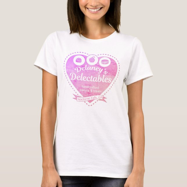 Camiseta desgarbada de Delectables de Delaney (Anverso)