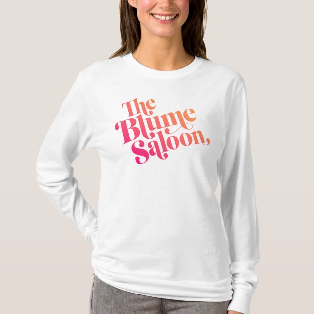 Camiseta desgarbada del logotipo (blanca) (Anverso)